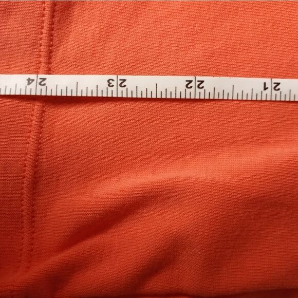 Lauren by Ralph Lauren Orange Blouse Medium Women's V-neck 3/4 Sleeve - Picture 6 of 7